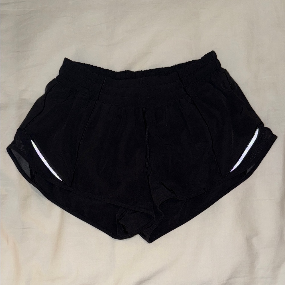 Black Lululemon Hotty Hot Shorts